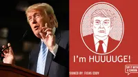 Donald Trump, calon presiden Amerika yang kontroversial dengan pernyataan rasisnya kini wajahnya dijadikan gambar di bungkus kondom.