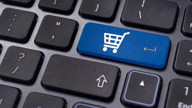 Ilustrasi e-Commerce, eCommerce, Online Marketplace, Bisnis Online