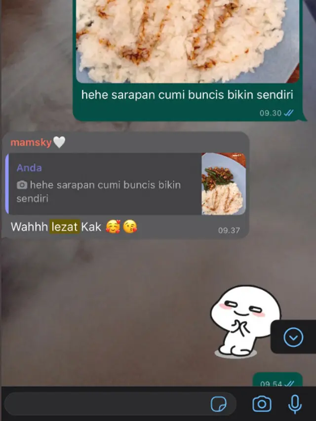 6 Chat Ibu Puji Masakan Anaknya Ini Bikin Senyum, Jadi Makin Semangat Masak