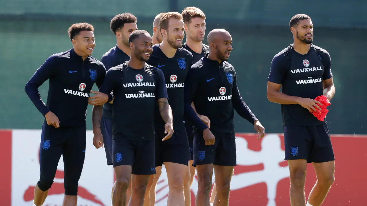 Keceriaan Pemain Inggris