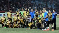 Timnas Malaysia U-19 melangkah ke final Piala AFF U-19 2018 setelah mengalahkan Indonesia 4-3 (1-1), Kamis (12/7/2018). (Bola.com/Zaidan Nazarul)