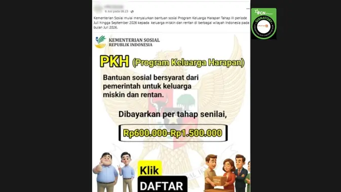Klaim Tautan Daftar PKH Juli-September 2026 Dinyatakan Tidak Benar