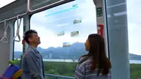 Kaca Bus Ini Tampilkan Informasi Real Time (Sumber: Youtube ITRI)