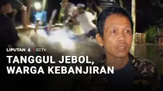 Tanggul penahan air Kali Citarum di Bekasi, Jawa Barat, jebol. Jebolnya tanggul membuat rumah warga terendam banjir hingga 1,5 meter.