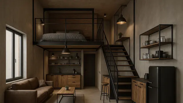 8 Model Rumah Kecil 3x6 dengan Mezzanine 2 Lantai Mini/Ilustrasi gambar oleh AI