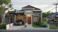 8 Desain Rumah 7x12 Tanpa Pagar Tapi Tetap Ada Garasi, Cocok Buat Kontrakan