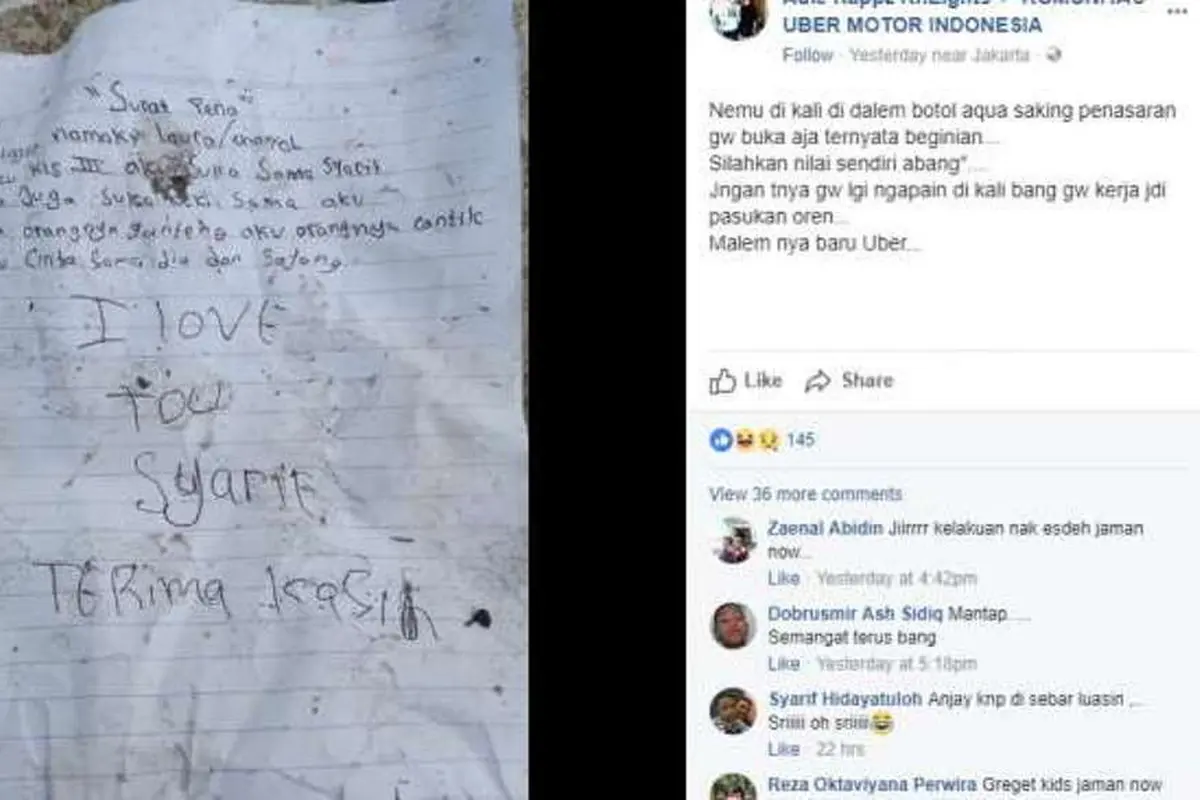 [Bintang] Surat Cinta dalam Botol, Kelakuan Kids Jaman Now yang Bikin Geger