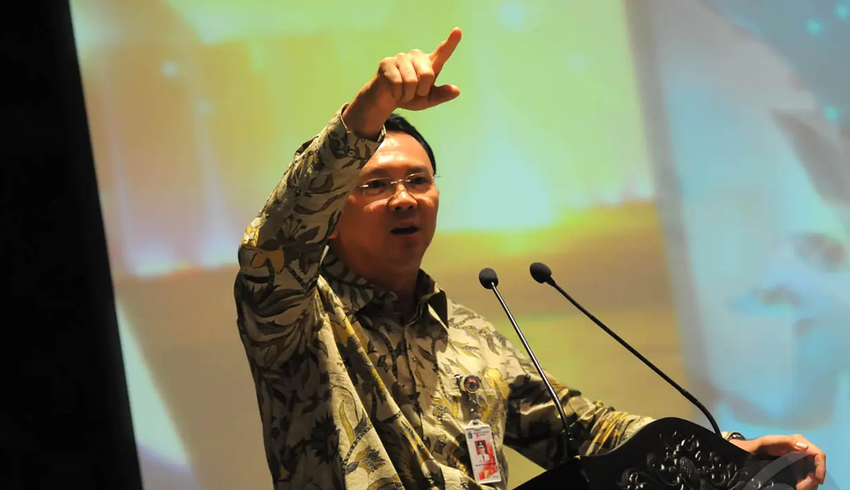 Gubernur DKI Basuki Tjahaja Purnama. (Liputan6.com/Herman Zakharia)