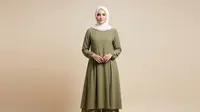 8 Inspirasi Model Baju Lebaran Earth Tone untuk Wanita Usia 40-an, Elegan dan Timeless