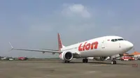 Boeing 737 MAX-8 pertama di Indonesia yang dioperasikan oleh Lion Air.