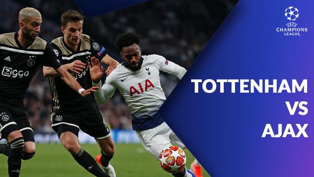 Berita video statistik Tottenham Hotspur vs Ajax pada semifinal Liga Champions 2018-2019 leg 1, Rabu (1/5/2019).