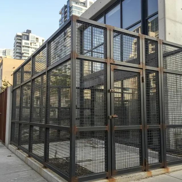 Pagar Rumah dari Rangka Besi Bekas jadi Desain Industrial Modern