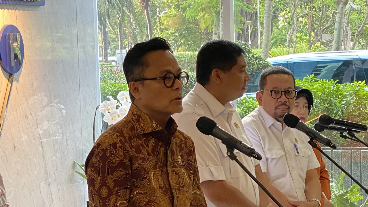 Kepala Badan Pengelola (BP) BUMN Doni Oskaria  di BP BUMN, Rabu (1/4/2026). (Liputan6.com/Tian)