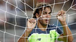 1. Lazar Markovic - Hasil penjualan Luis Suarez digunakan Brendan Rodgers untuk memboyongnya dari Benfica seharga 20 juta poundsterling. Gagal menembus skuat senior, dirinya dipinjamkan ke Hull dan kini ke Anderlecht. (AFP/Lachlan Cunningham)