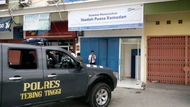 Wajah Kawanan Pencuri Mesin ATM di Tebing Tinggi Terekam CCTV