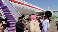 Wapres Ma'ruf Amin saat tiba di Royal Terminal Madinah, Selasa (5/7/2022). (Setwapres)