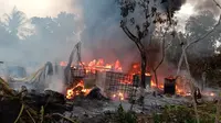Tempat Penimbunan Minyak Mentah Terbakar (Liputan6.com/Ahmad Adirin)