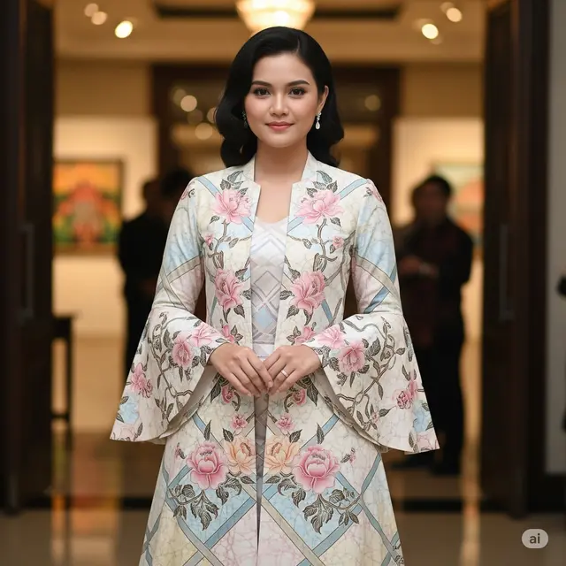 Outer Batik Lengan Lonceng (Bell Sleeve)