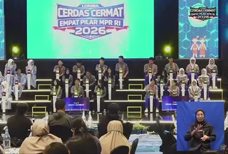 Lomba Cerdas Cermat (LCC) Empat Pilar MPR RI tingkat Provinsi Kalimantan Barat (Kalbar) pada Sabtu (9/5/26) (Tangkapan layar YouTube/MPRGOID)