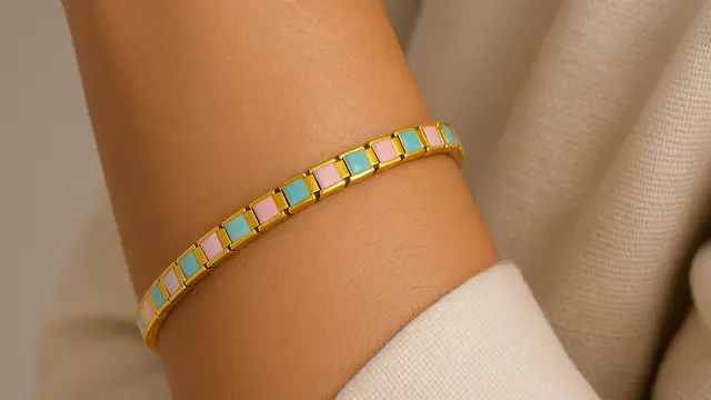 7 Model Gelang Emas 24K Minimalis Rantai Kotak (Box Chain) 2025, Elegan dan Cocok untuk Layering