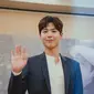 Park Bo Gum dalam konferensi pers di Kota Kasablanka (Sumber: Twitter/mecimapro)