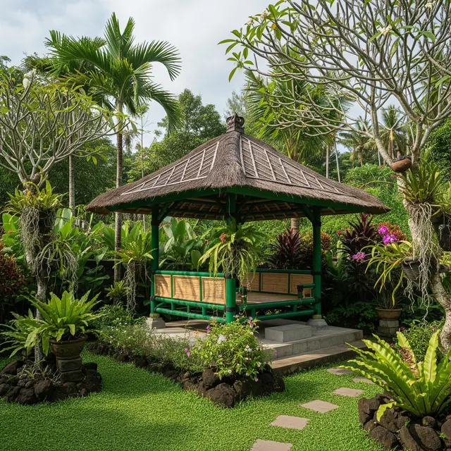9 Model Teras Rumah Luas Konsep Gazebo Keluarga, Area Santai Estetik