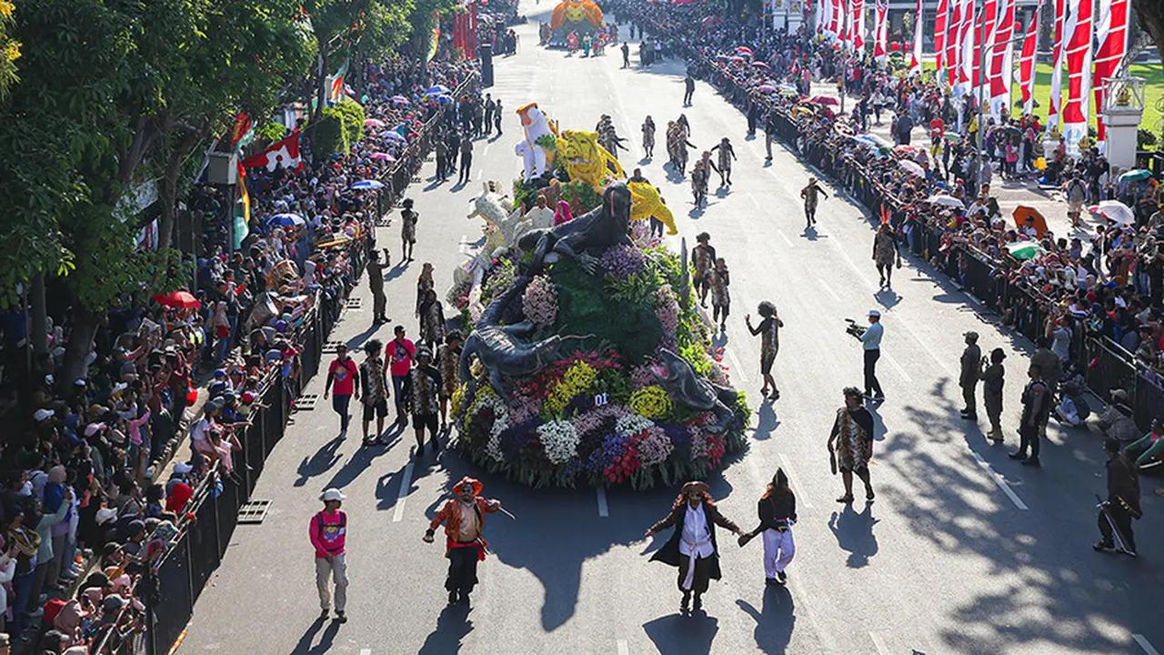 Surabaya Vaganza 2024 dihadiri ribuan penonton. (Foto; Pemkot Surabaya)