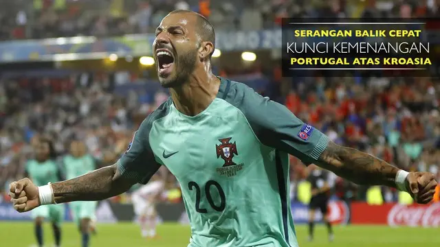 Portugal berhasil meraih kemenangan atas Kroasia lewat gol Ricardo Quaresma pada menit ke-117 lewat skema serangan balik.