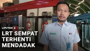 LRT Sempat Terhenti Mendadak