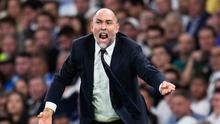 Pelatih Juventus, Igor Tudor saat melawan Real Madrid di Liga Champions, 23 Oktober 2025. (AP Photo/Manu Fernandez)
