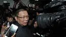 Pengacara Jessica Kumala Wongso, Yudi Wibowo Sukinto memberika keterangan saat kunjungi Polda Metro Jaya, Jakarta, (30/1). Yudi mengataka kliennya tidak melarikan saat memilih untuk menginap di suatu hotel. (Liputan6.com/JohanTallo)