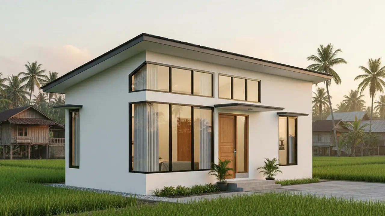 7 Gambar Rumah Minimalis di Kampung, Sederhana tapi Modern dan Bikin Nyaman untuk Keluarga
