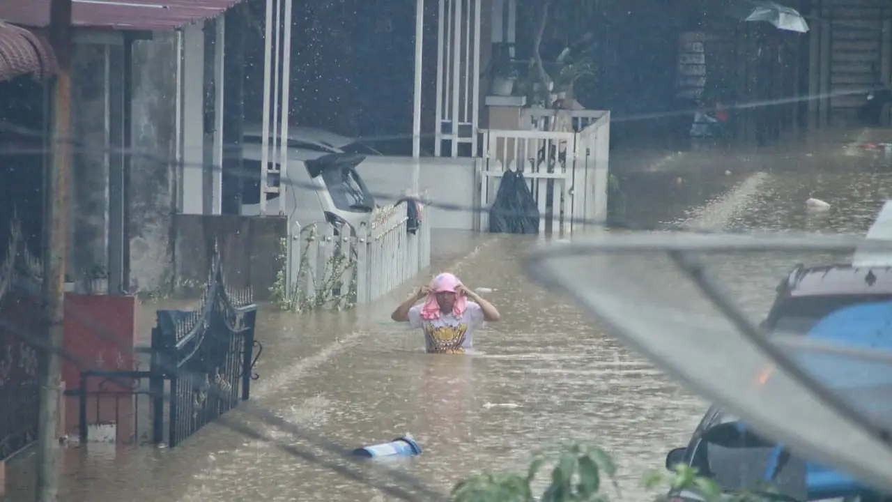 rumah warga Medan kebanjiran