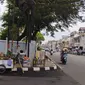 Renovasi Jalan Kota Serang Yang Dipenuhi oleh Pedagang Kaki Lima (Putri Anastasia Bangalino Suryana/Liputan6.com)