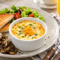 Resep Telur Panggang Keju ala Brunch Hotel/AI Generated