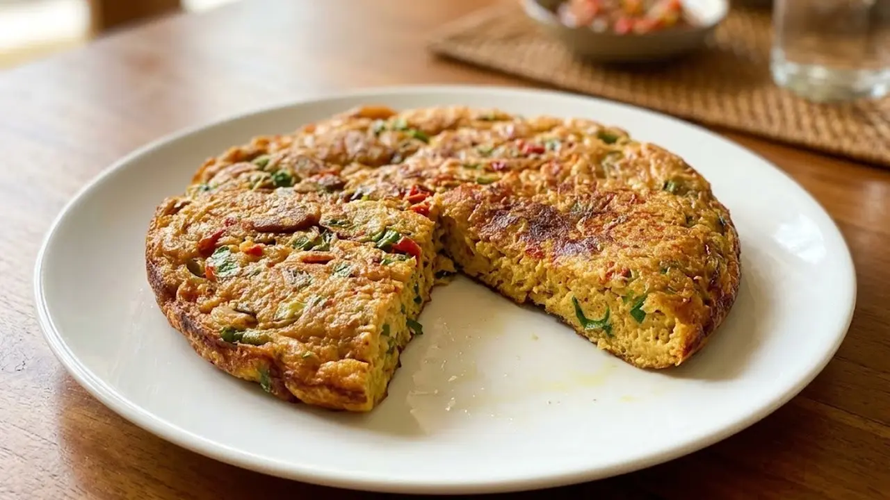 Resep telur dadar Padang 3 telur