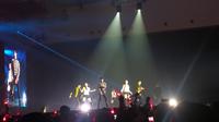 TVXQ Sukses Gelar Tur Konser Asia di Jakarta. (Liputan6.com/Rosaria Arum Prakoso)