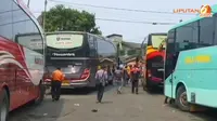 55 Bus Mudik di Terminal Pulogadung Tak Laik Jalan
