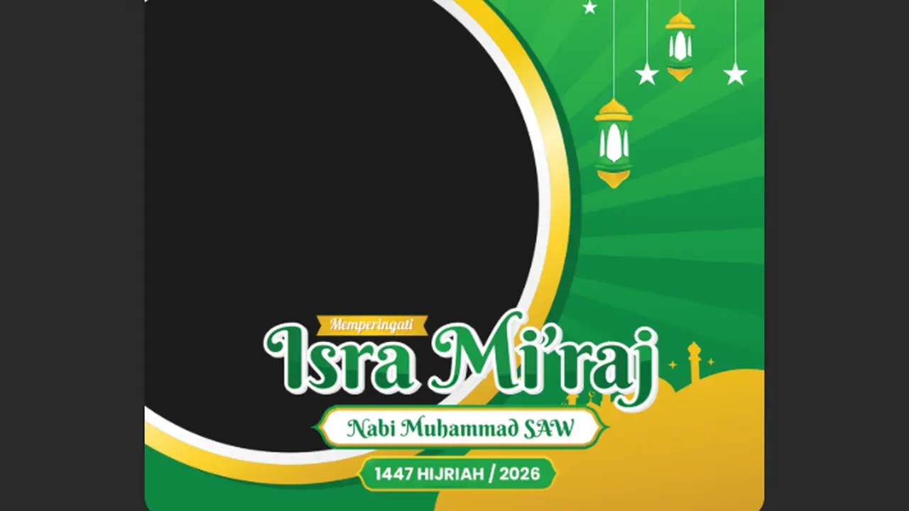 Twibbon Unik untuk Rayakan Isra Miraj