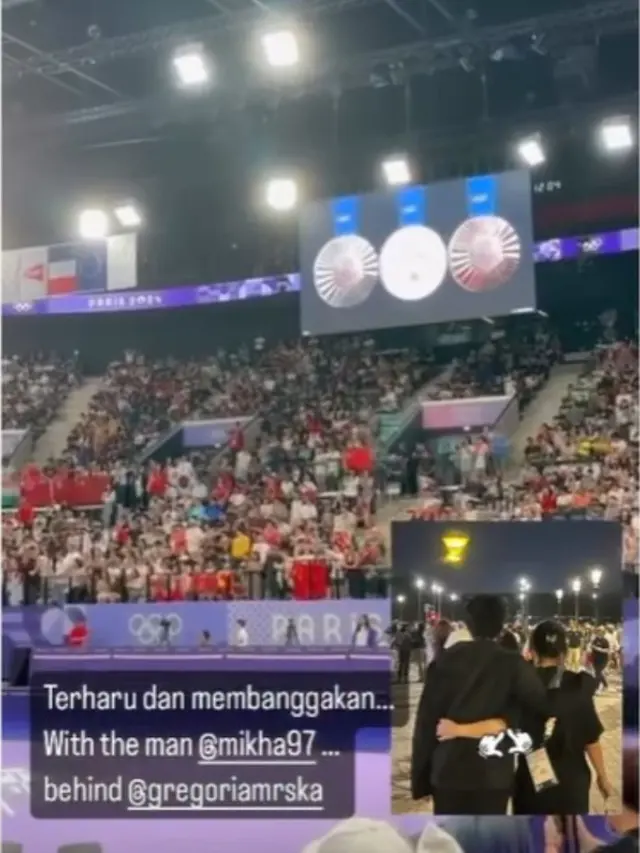 Gregoria Mariska Tunjung Jadi Atlet Indonesia Pertama yang Raih Medali Olimpiade Paris 2024, Aksinya Ditonton Langsung Tunangannya Mikha Angelo.