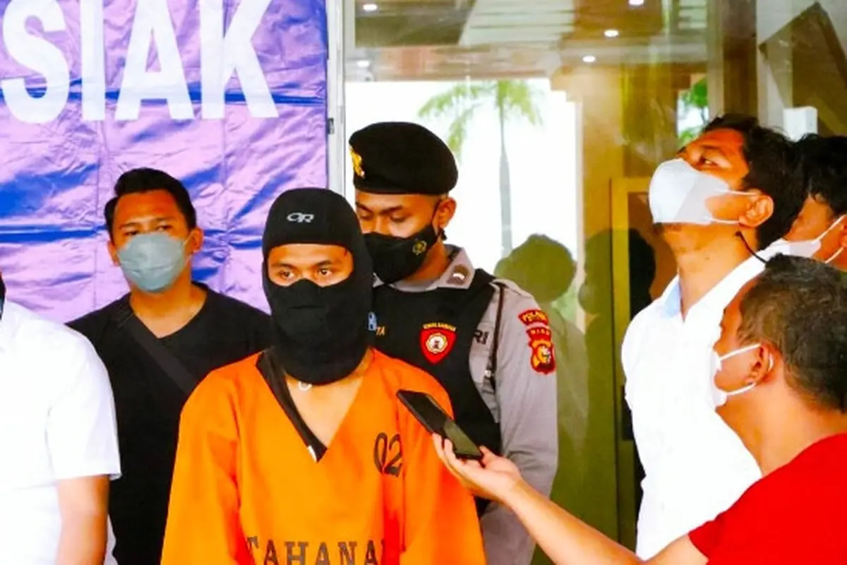Pelaku pembunuhan remaja di Siak yang ternyata masih anak di bawah umur.