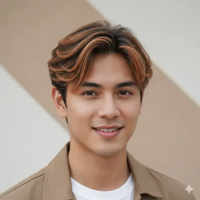 Model Warna Rambut Pria Hilight