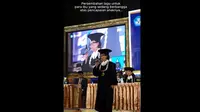 Viral Rektor UGM Nyanyi Bunda Saat Acara Wisuda, Sukses Bikin Wisudawati Haru dan Menangis (Tangkapan Layar TikTok/ugm.id)