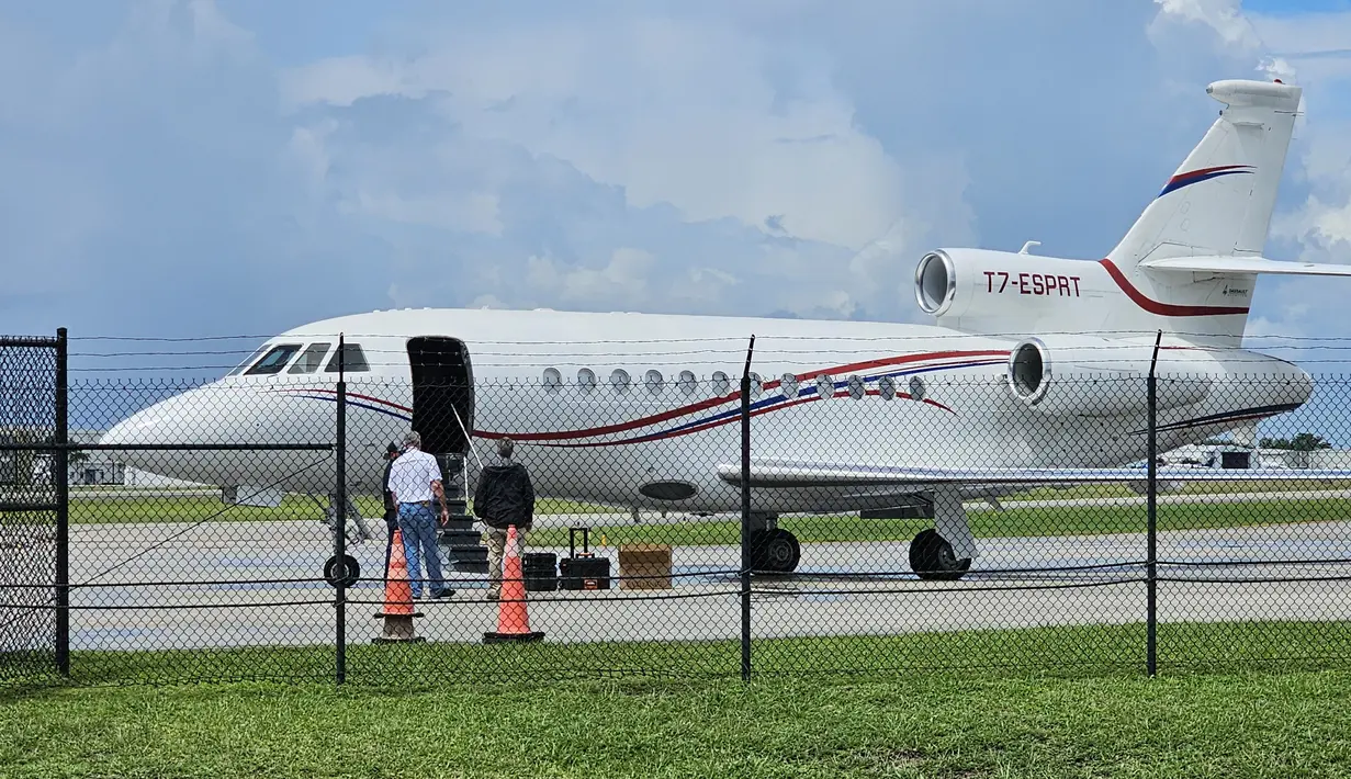 Pemerintah Amerika Serikat menyita sebuah pesawat yang digunakan oleh Presiden Venezuela Nicolas Maduro, dengan alasan pelanggaran sanksi dan undang-undang pengendalian ekspor. (Miguel GUTIERREZ / AFP)