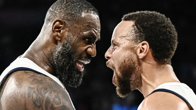 Foto: Stephen Curry Jadi Pahlawan, Amerika Serikat Susah Payah Taklukkan Serbia di Semifinal Olimpiade 2024