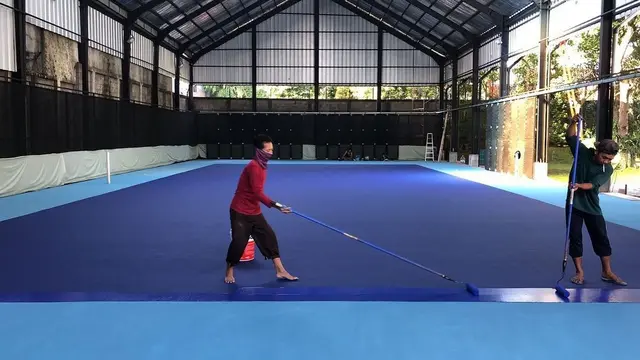 Raffi Ahmad dan Nagita Slavina punya lapangan tenis (Instagram/raffinagita1717)