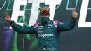 Setelah berhasil naik podium, pembalap veteran Jerman ini berhasil naik ke posisi sembilan pada klasemen sementara F1 seusai GP Azerbaijan ini. (Foto: AFP/Pool/Maxim Shemetov)