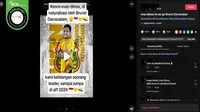 Gambar tangkapan layar kabar tentang pemain sepak bola Indonesia Evan Dimas dinaturalisasi oleh Brunei Darussalam. (sumber: Facebook)