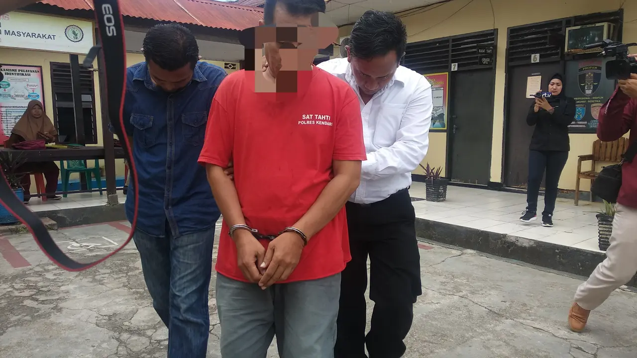 NK, ayah yang tega mencabuli anaknya sendiri (Ahmad Akbar Fua/Liputan6.com)