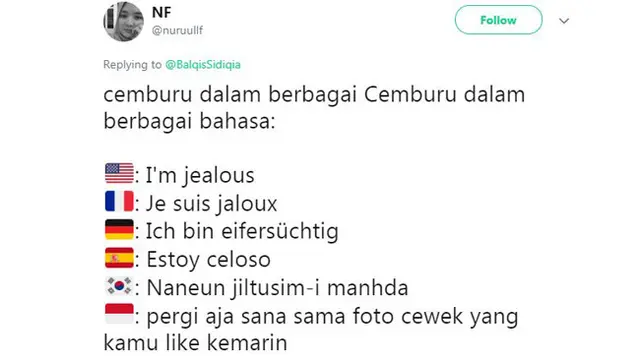 Deretan Twit Cemburu ala Warganet